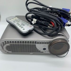 OPTOMA PROJECTOR EP73B ~ Includes BULB Power Cord Cable Case Remote ~ Works!